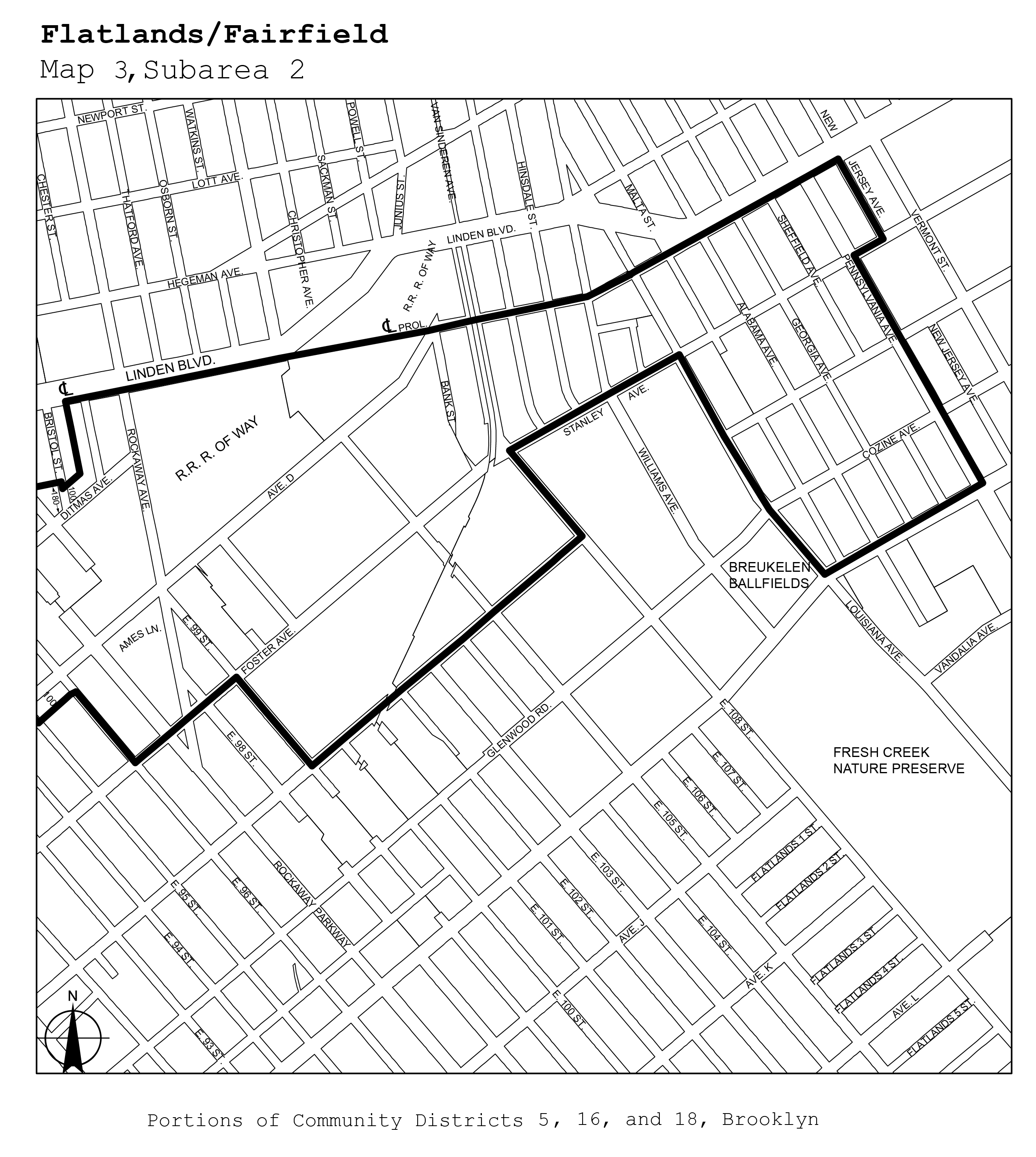 APPENDIX J — Designated Areas Within Manufacturing Districts